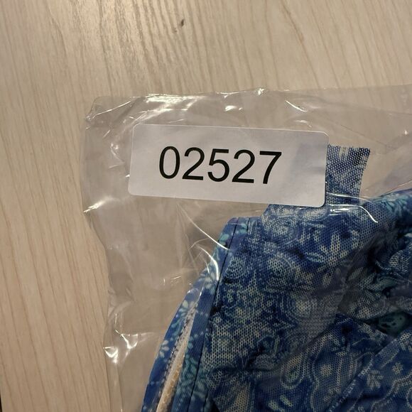 Croft And Barrow Tankini Swim Top 14 Blue White Cruise Beach Adjustable Strap - Picture 11 of 11